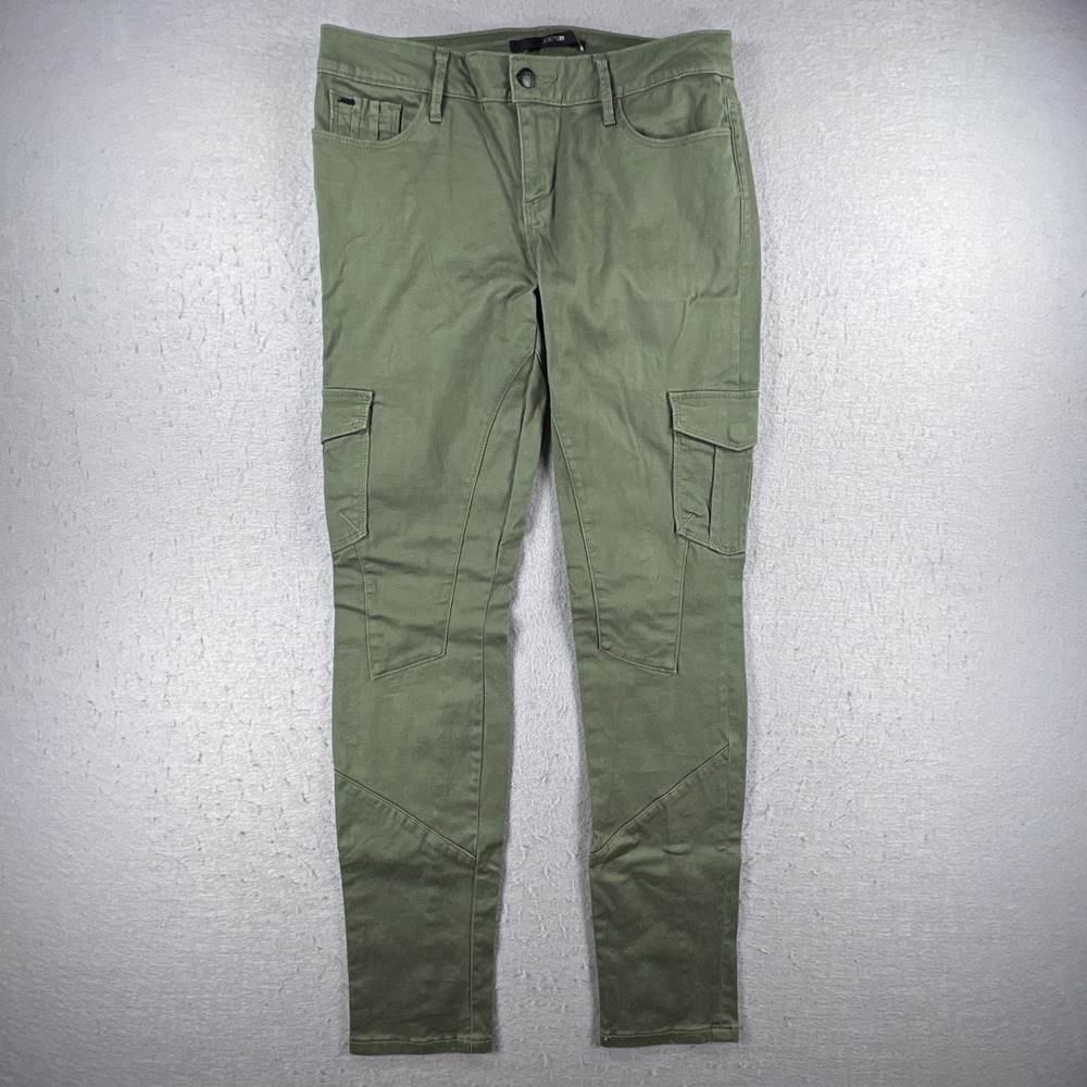 Joe's Jeans Size 29 Military Green Mid-Rise Chelsea Skinny Utility Cargo Jeans